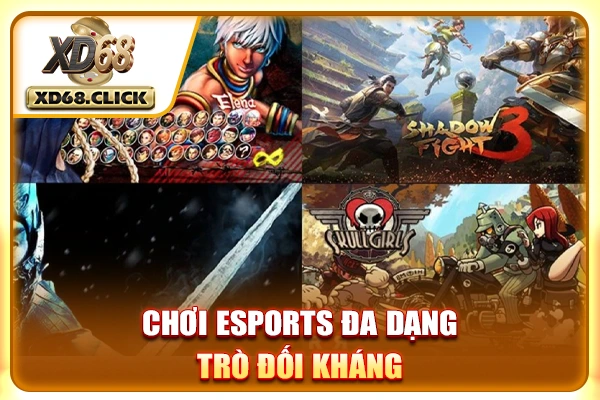 Chơi Esports đa dạng trò đối kháng