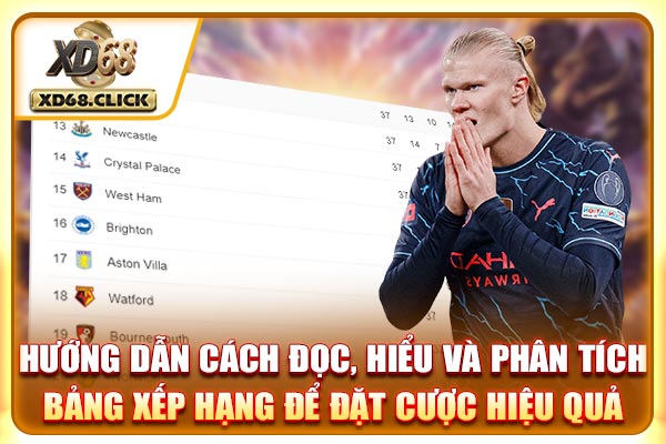 Hướng dẫn cách đọc, hiểu và phân tích bảng xếp hạng để đặt cược hiệu quả